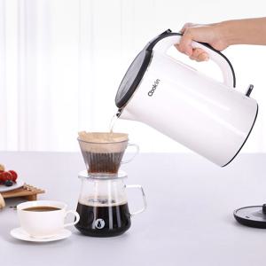 쿠킨 점보 이중단열 전기포트 1.8L 대용량 커피포트 티포트