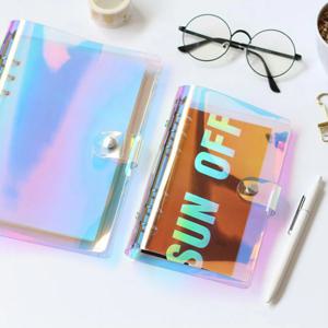 홀로그램 A5 A6 6공 만년 커버 다이어리 꾸미기