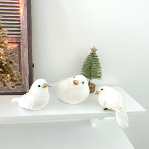 비둘기 인형 (3종) 흰 새 모형 크리스마스 인테리어 장식 오브제