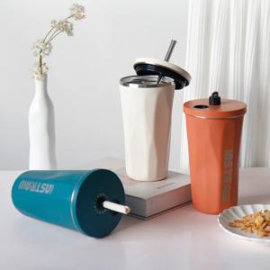 빨대내장 텀블러 컵 500ml 3color 보온보냉