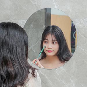 아크릴 거울 (동그라미) 붙이는 스티커 안전 부착 부착형 벽 안깨지는 무타공 깨지지않는