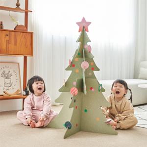 페이퍼 크리스마스 트리 (스티커 오너먼트로 꾸미는 종이 트리)