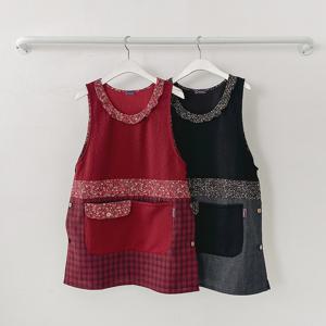 하트엠보 앞치마 2color