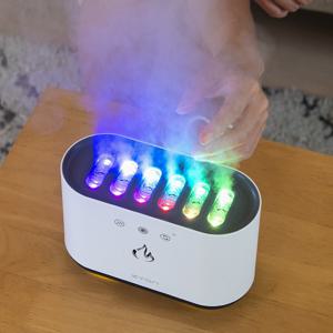 불멍 RGB 멜로디 가습기 900ml USB-C 차량용 가정용 세척 편한 무드등가습기
