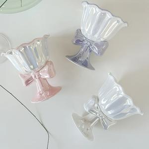 리본 요거트볼 아이스크림볼 홈카페 컵 인테리어 오브제 디저트볼 3colors