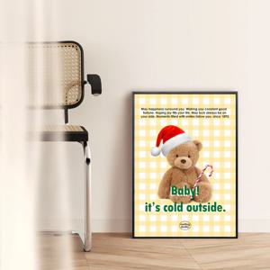 윈터 원더랜드 겨울 크리스마스 액자 포스터 / 62 Baby it is cold /