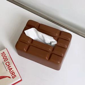 [해외] chocolate 세라믹 오브제 휴지케이스 인테리어 티슈커버