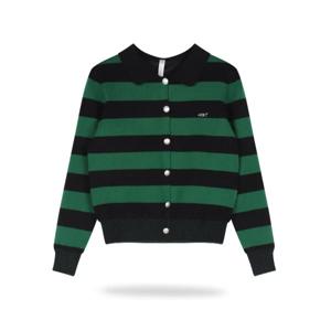 LB3W706W 여성 방풍 스트라이프 니트 가디건