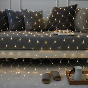 24V LED 256P 그물롱네트 투명선웜