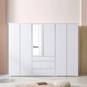 히트 2400 옷장세트 (옷장+서랍거울옷장+이불장) 3colors