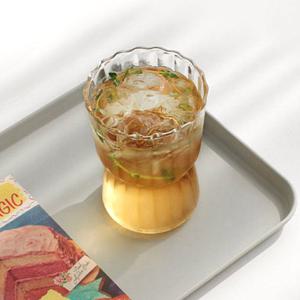 홈카페 내열 글라스 예쁜 유리컵 대용량 쥬스컵 (소 350ml)