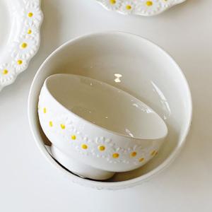 예쁜 데이지 홈카페 플레이팅 스프볼(s)밥그릇
