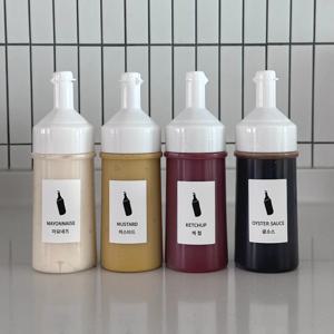 뚜껑 일체형 소스통 오일병 양념통 300ml