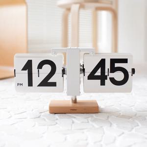 클래식 모던우드 36cm (빅) 플립 탁상시계