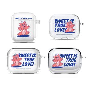 에어팟 클리어 하드 케이스 - 스윗 이즈 트루 러브
