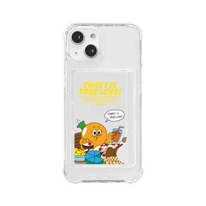 카드수납 젤하드 탱크 폰케이스 - 스윗 러버 렌지