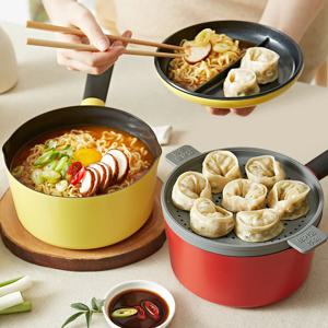 라믈리에 IH 인덕션 라면냄비 실리콘찜기 포함 18cm