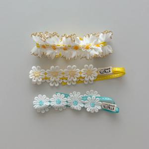 데이지 꽃 초커 고양이 목걸이 3종세트