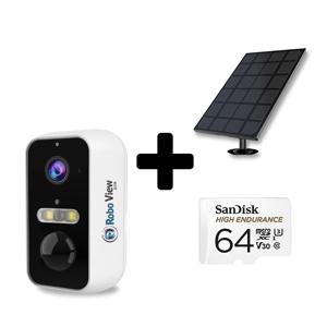 로보뷰S5+64GB+3W태양광 홈 IP 카메라 CCTV 배터리 무선 500만화소 QHD