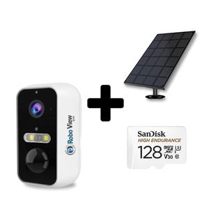 로보뷰S5+128GB+3W태양광 홈 IP 카메라 CCTV 배터리 무선 500만화소 QHD