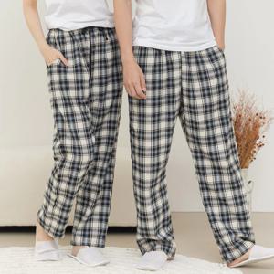 M0019 블렌 체크 모직 9부바지 파자마 잠옷바지