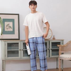 9080 맨즈 토모체크 9부바지 홈웨어 파자마 남자잠옷