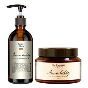 여성 여자 닥토 스킨300ml 비타민C 마사지 크림 420g 2종 세트 닦토 미백 기능성