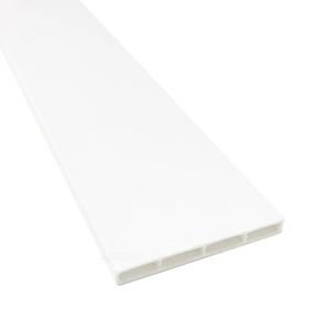 PVC 사각 평몰딩 80X9X2440mm (8cm) 백색 1개