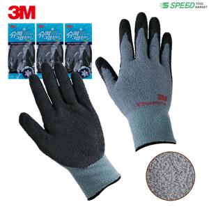 3M 슈퍼그립 윈터 3개 (기모) 장갑 NBR 코팅 장갑 겨울용 산업 안전장갑