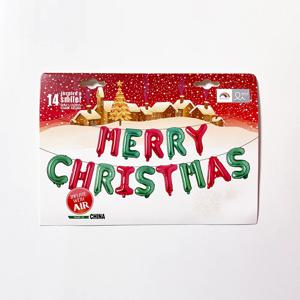 은박풍선세트 MERRY CHRISTMAS 레드&그린
