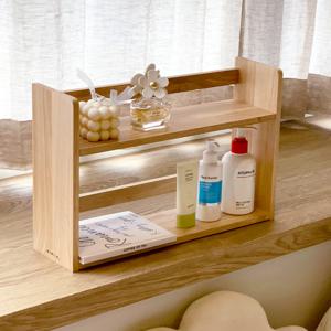 내추럴 원목 주방 양념선반 식탁 정리 선반장 2단
