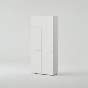 티오 격자책장 전체도어형 5단 80cm (컬러 택1)