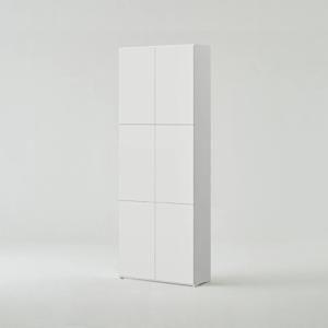 티오 격자책장 전체도어형 6단 80cm (컬러 택1)