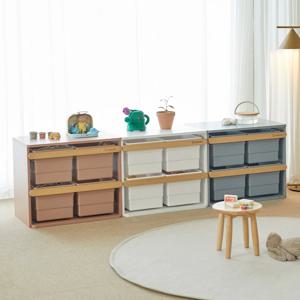 기사방문설치_로나 수납정리함 유아 장난감정리함 낮은 수납장 (박스 포함)