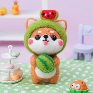 양모펠트 강아지 테마 26종 니들펠트 인형 만들기 DIY 키트 패키지