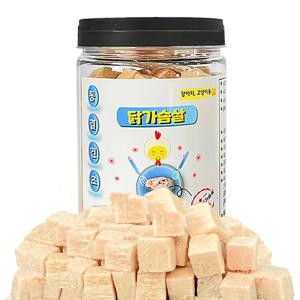 동결건조 닭가슴살 큐브 70g  강아지 영양 간식 노견 간식