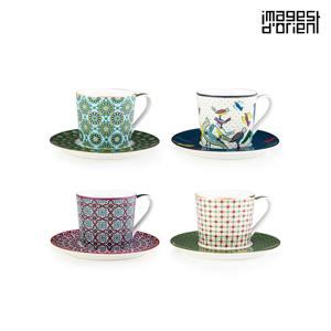 티머그 찻잔 Teacup & saucer 210ml 4Sets
