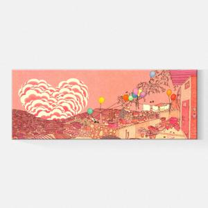 일러스트 힐링 풍경 아이방 인테리어 그림 캔버스 액자_LOVE DAY