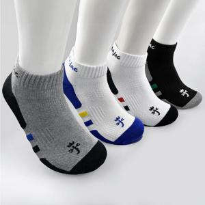 남성 압박쿠션 단목 양말 4족묶음 4컬러 CSM15