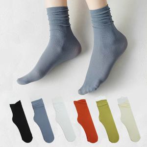 여름 양말 무봉제 돌돌이 삭스 무압박 시스루 여성 여자 얇은 망사 임산부 중목 얇은 망사