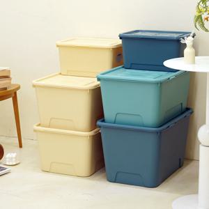 1+1 컴포즈 대형 리빙박스 24L/52L/72L 대용량 옷 정리 수납함 (+네임텍)