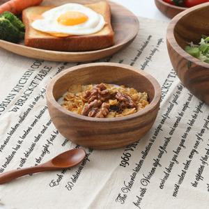 아카시아 원형볼 디저트볼 다용도 우드볼 샐러드볼 그릇 3size