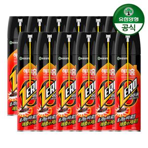 해피홈 바퀴제로 에어로솔 500ml 12개 / 빈대 벼룩 살충제