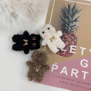 애니프렌즈헤어핀 똑딱 머리핀 동물 헤어액세서리 3type