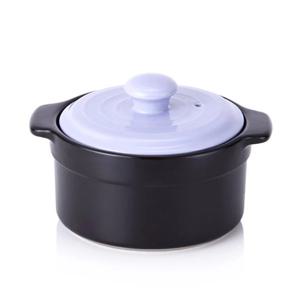 리빙아트 모던 내열냄비 찜기 14cm 도자기 무균열 원적외선 뚝배기 9588