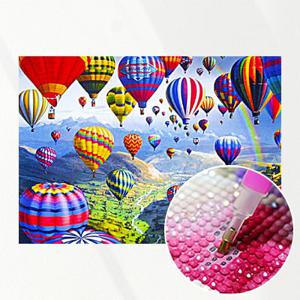 4+1 DIY 보석십자수 열기구 파티 패브릭 원단형 비즈 큐빅 십자수 집순이 임산부 취미