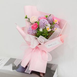 국화 조화 꽃다발 퐁퐁믹스 22cm 인테리어 꽃 선물 장식 기념일