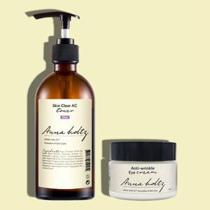 여성 여자 문제성피부 스킨 300ml 아이 크림 30ml 2종 세트 미백 주름개선 기능성