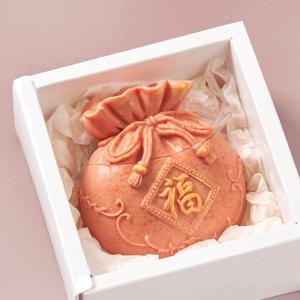 설 선물 한가위 명절 복 비누(꽃분홍)1구 세트/디자인 수제 식물성 비누/답례품 단체 선물