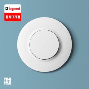 두씨 dooxie 유럽형 스위치 1구 원형 화이트(1로/3로 겸용)